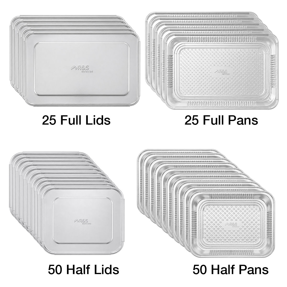 Caterer Bulk Restock Bundle – Pans & Lids Only, No Racks (150 Pieces)