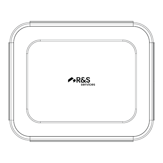 Half-size aluminum lid for catering pan