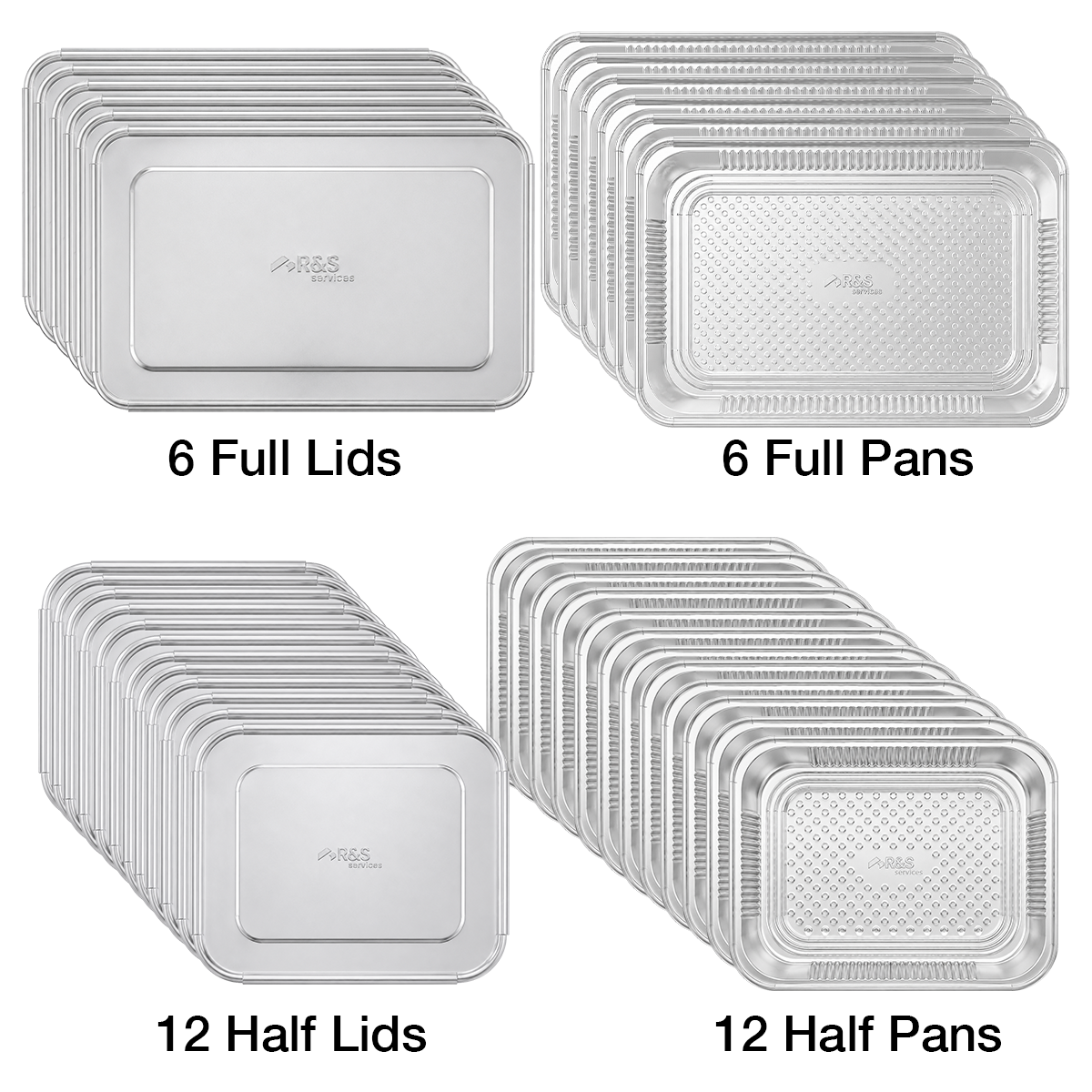 Event Restock Bundle — Pans & Lids Only, No Racks (36 pieces)